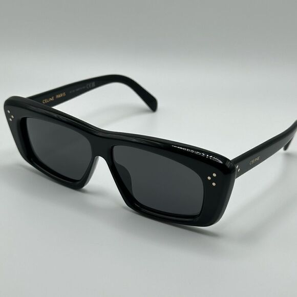 NEW CELINE Sunglasses CL40259I 01A Shiny Black/Smoke Unisex main image 9